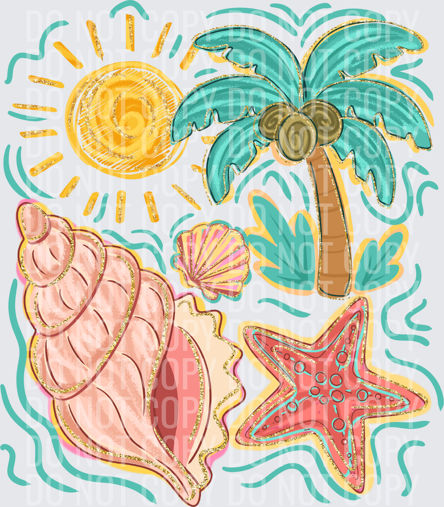 Summer Beach Doodles