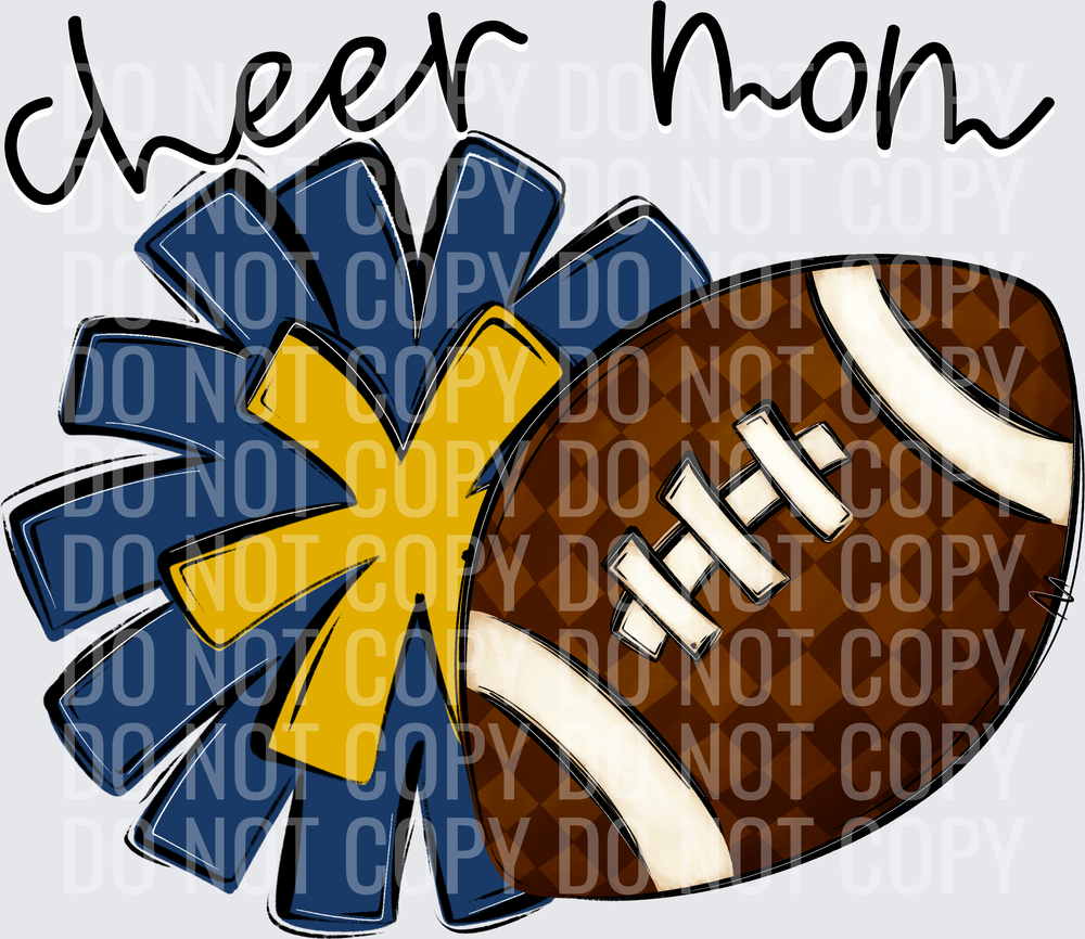 Cheer Mom - CC0926-0022 - Navy-Mustard