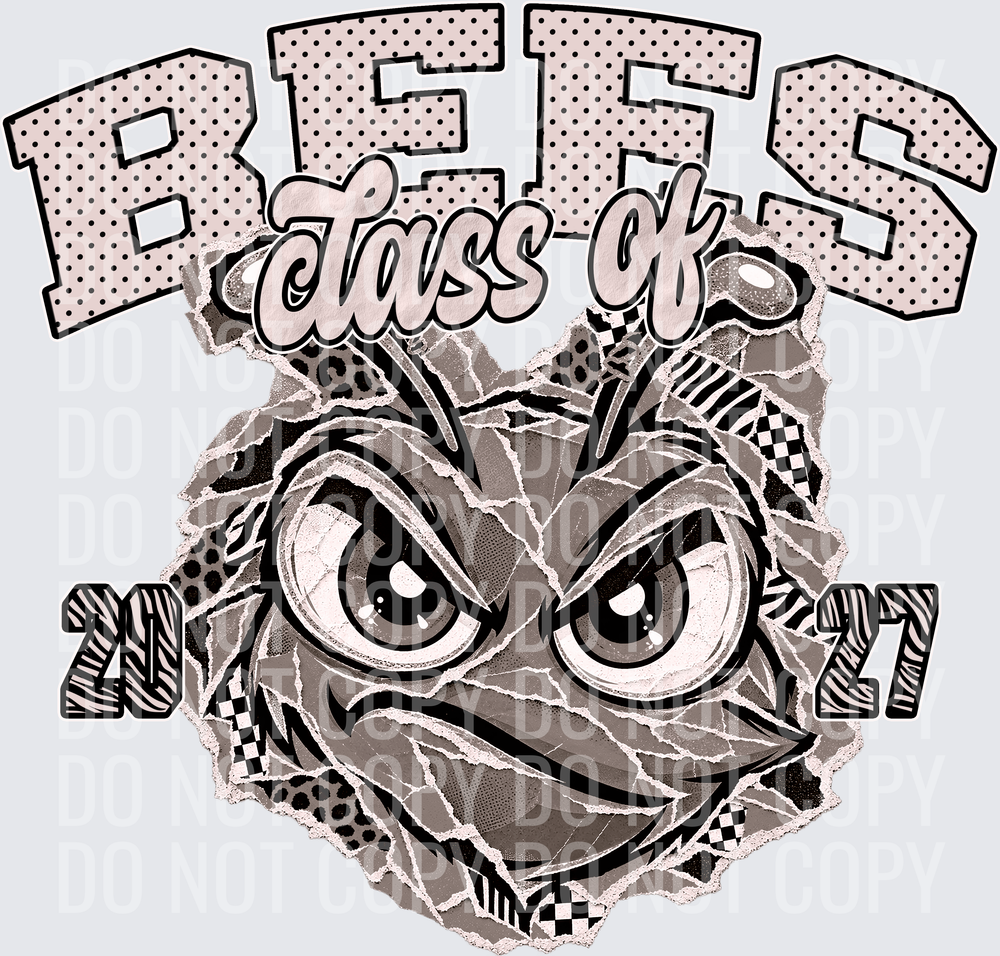 KayndiDesigns 10.26 Class of 2027 Neutral Bees 3