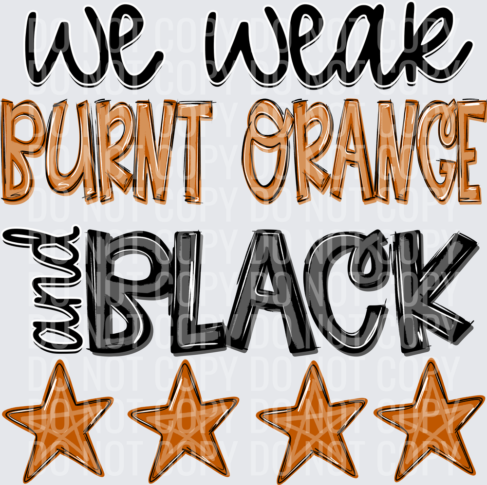 burnt orange and black 2