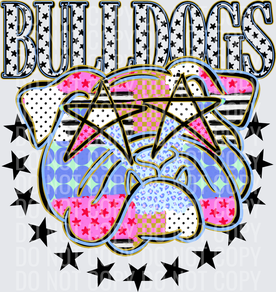 KayndiDesigns 09.26 Patchwork Varisty Stars Bulldogs 2