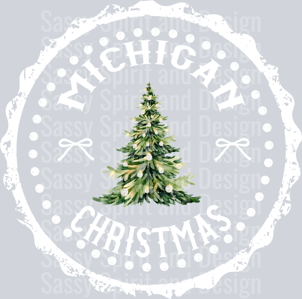 STATE CHRISTMAS STAMP Michigan