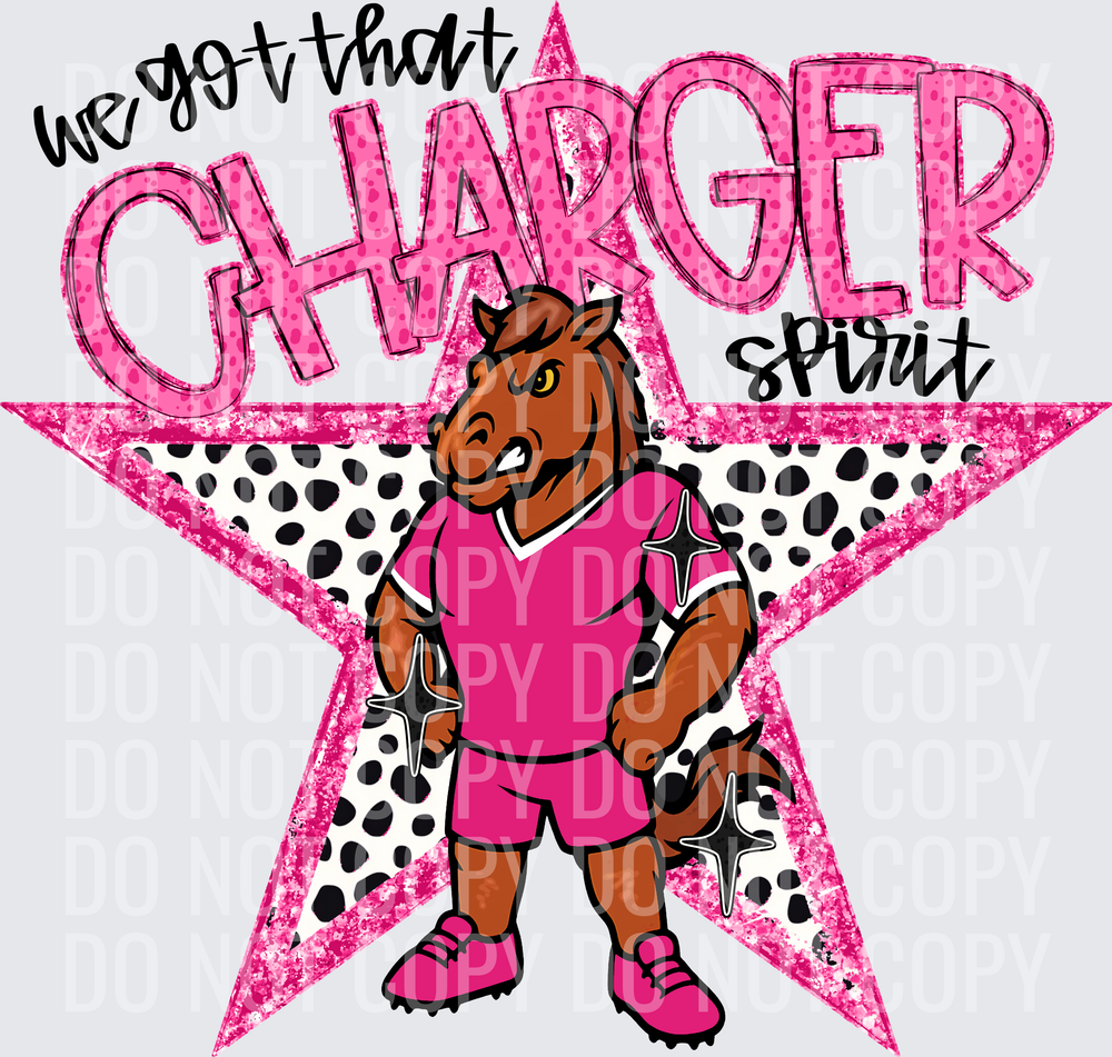 KayndiDesigns 09.26 We Got That Spirit Charger Pink