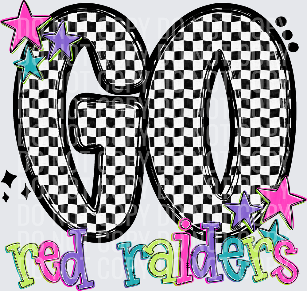 red raidersGo Checker Neons 0926-0025