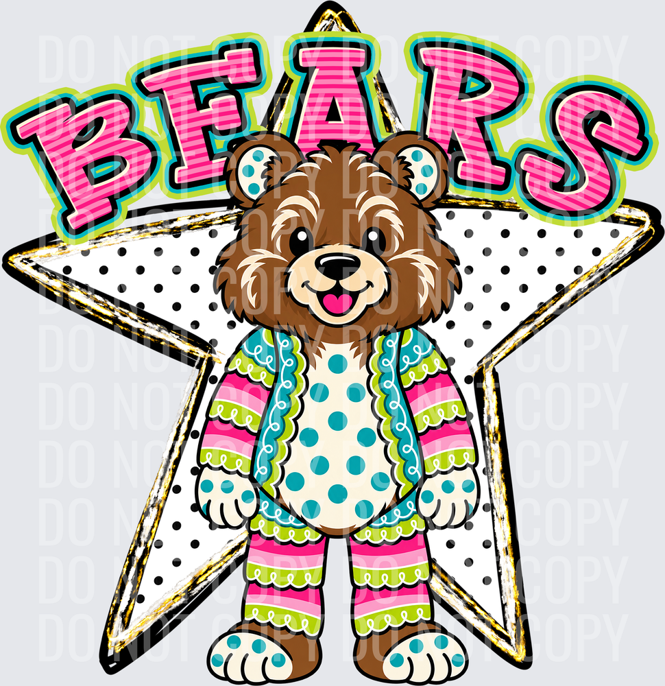 KayndiDesigns 10.26 Pattern Parade Star Bears