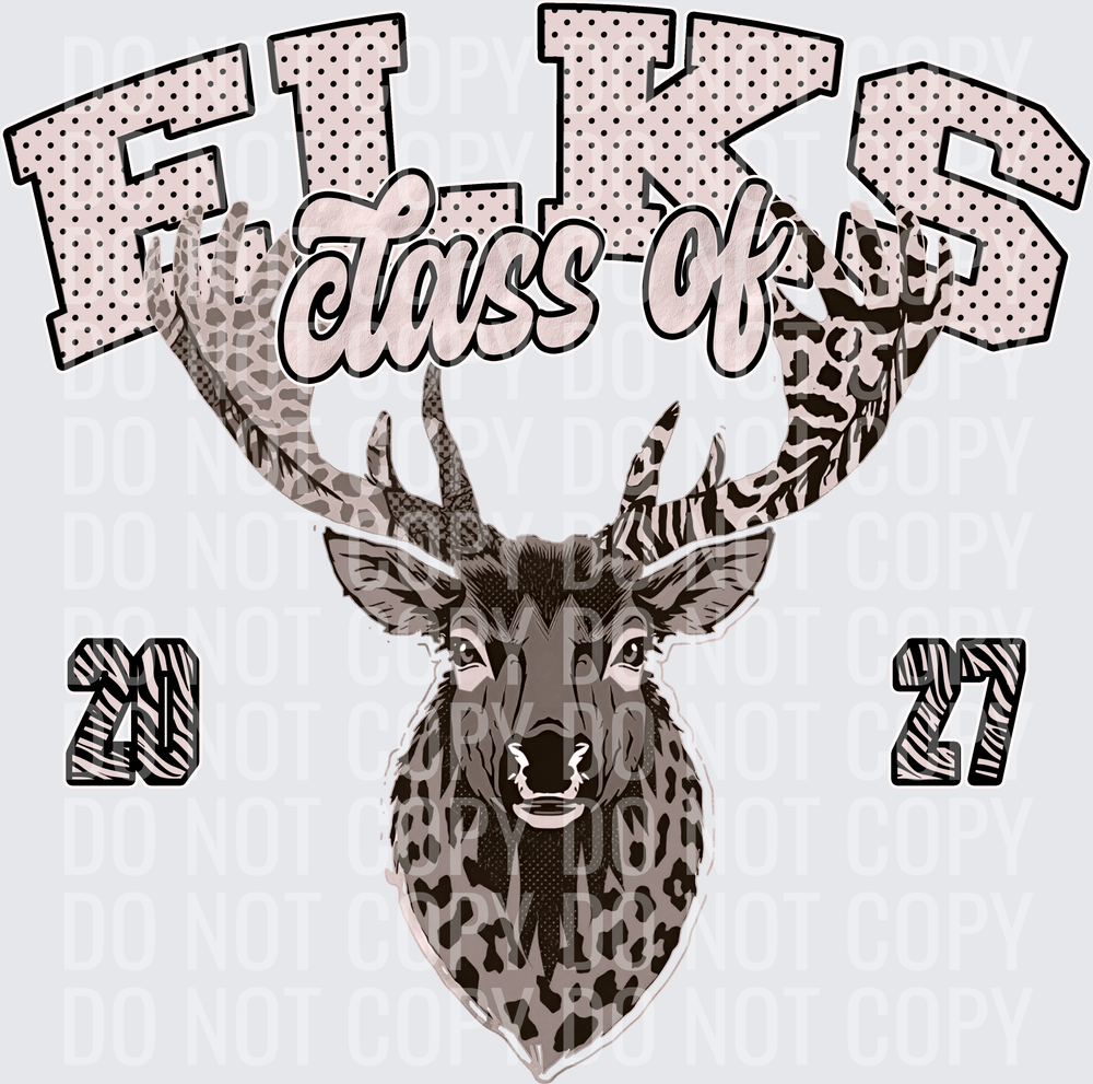 KayndiDesigns 10.26 Class of 2027 Neutral Elks