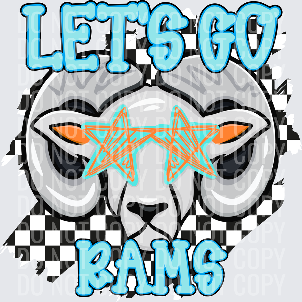 Let’s go Rams checkered
