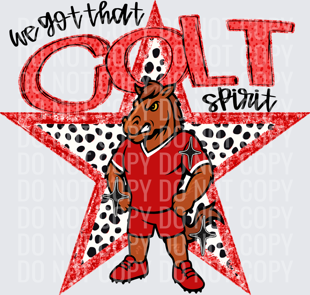 KayndiDesigns 09.26 We Got That Spirit Colt Red