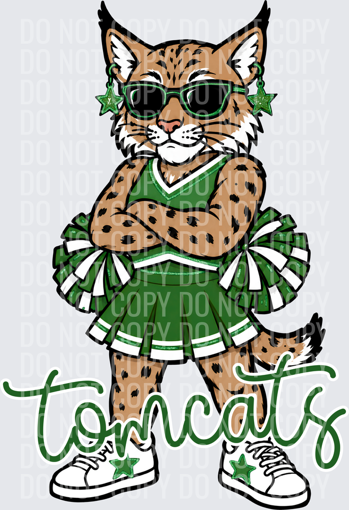 Tomcats Cheer Green