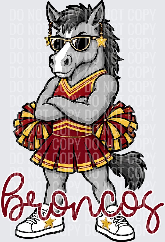 Broncos Cheer Maroon Gold