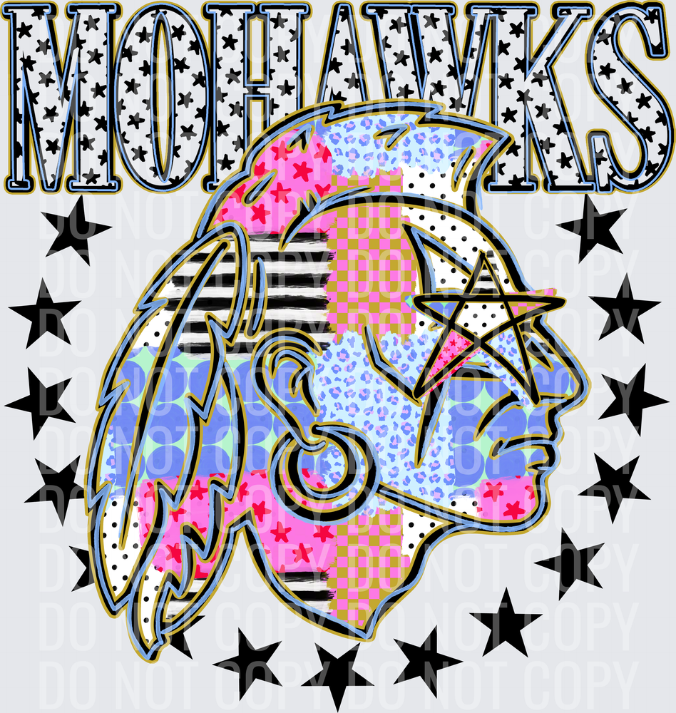 KayndiDesigns 09.26 Patchwork Varisty Stars Mohawks