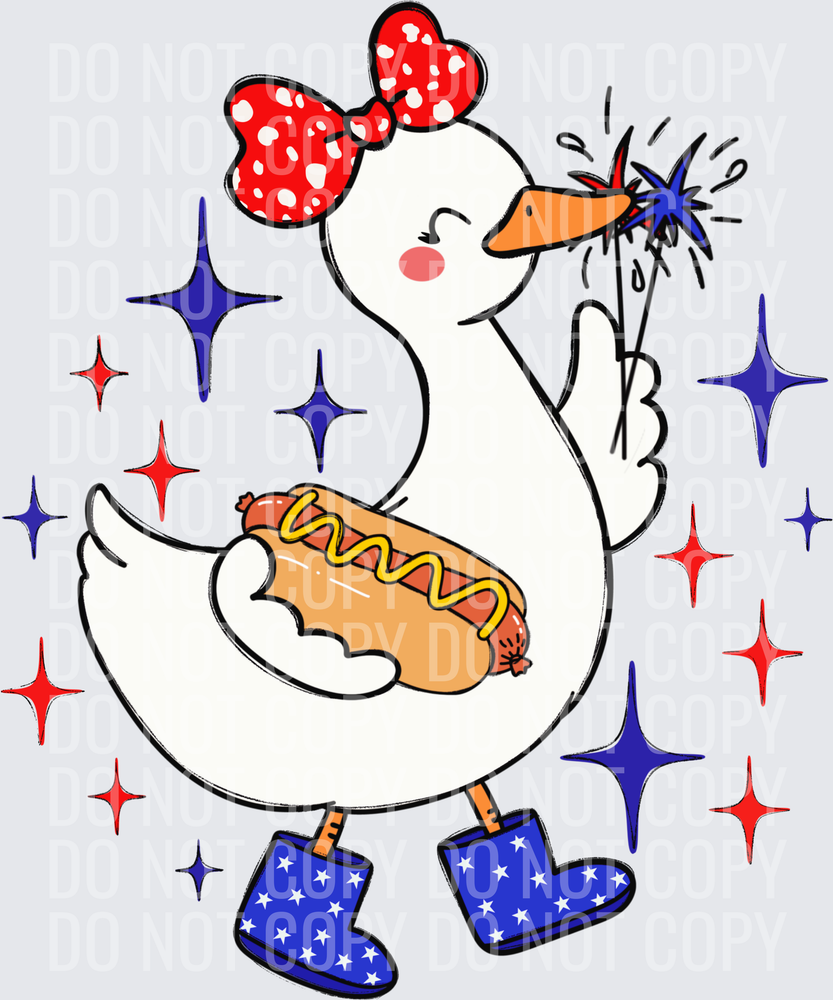 Patriotic  goose