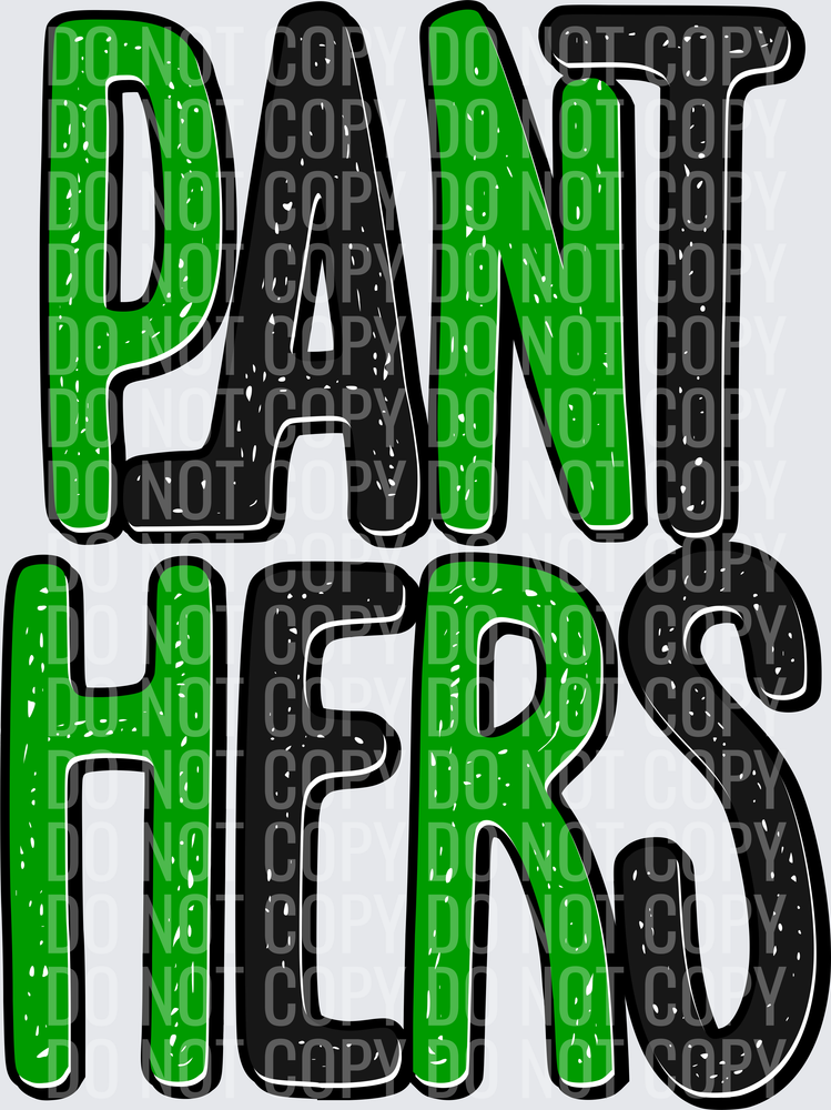 PanthersStackedGreenBlack
