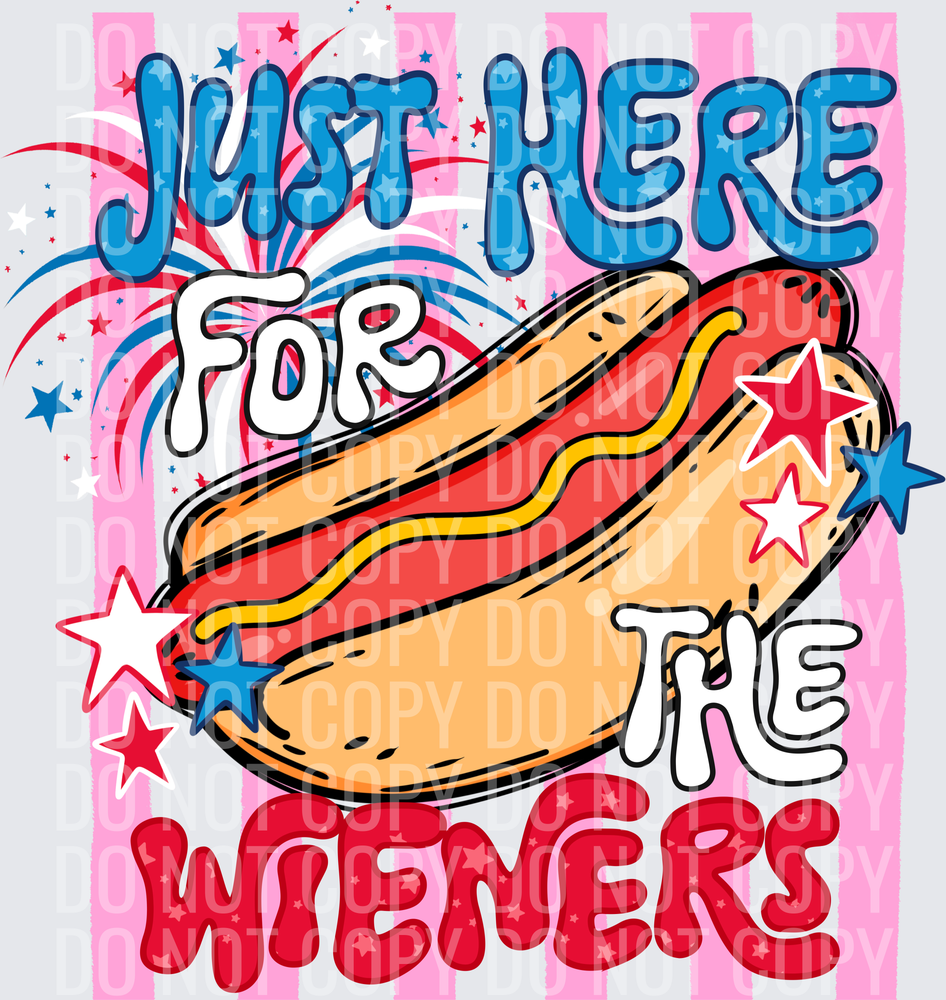 Just here for the wieners with stripes