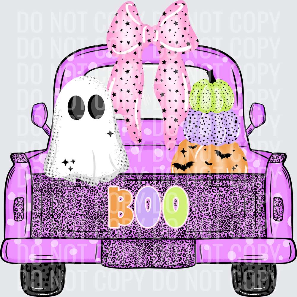 Pumpkin boo truck no bats