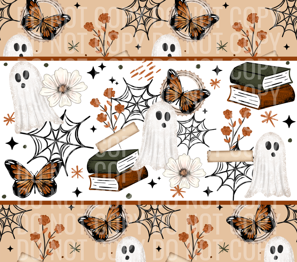 Book Ghostie tumbler wrap