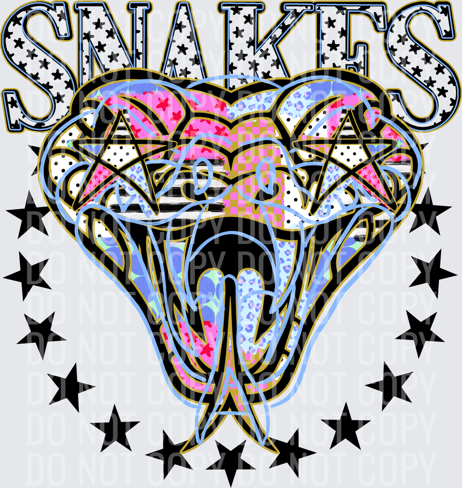 KayndiDesigns 09.26 Patchwork Varisty Stars Snakes