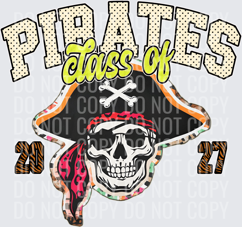KayndiDesigns 10.26 Class of 2027 Bright Pirates