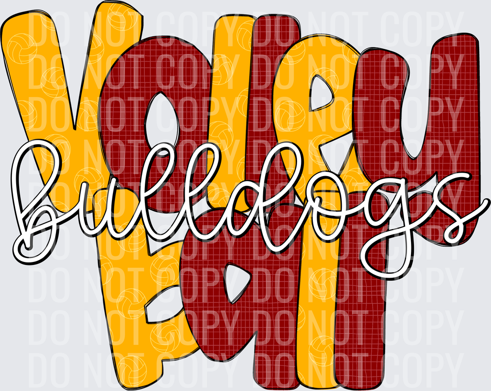 BulldogsGoldMaroon-Volleyball