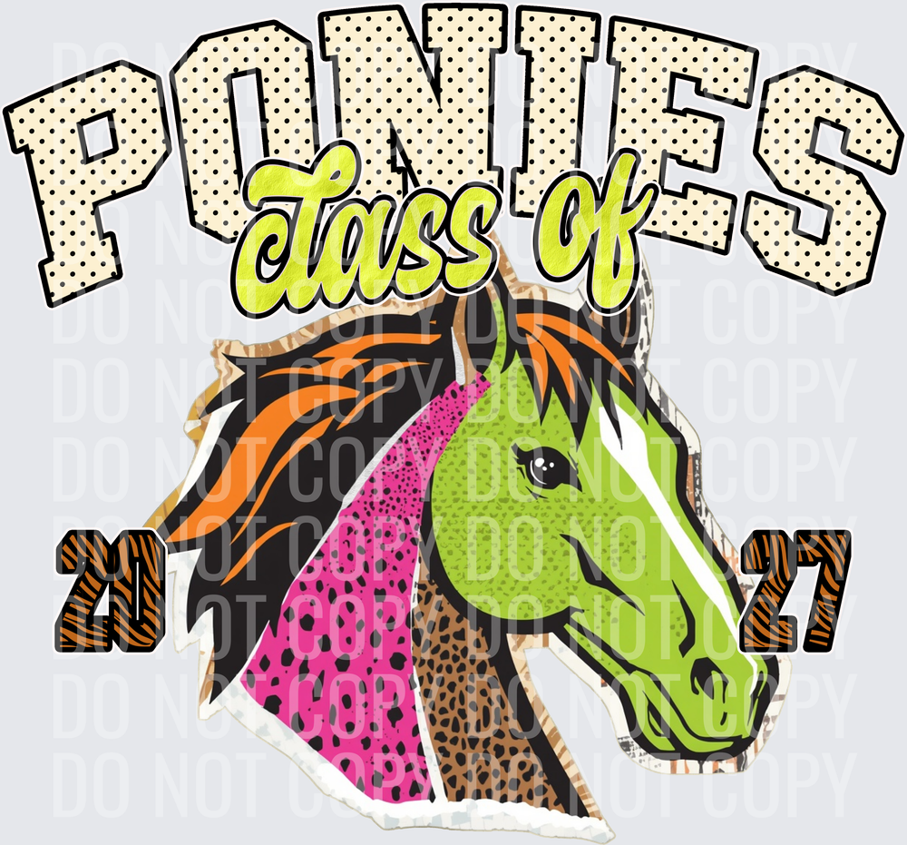 KayndiDesigns 10.26 Class of 2027 Bright Ponies
