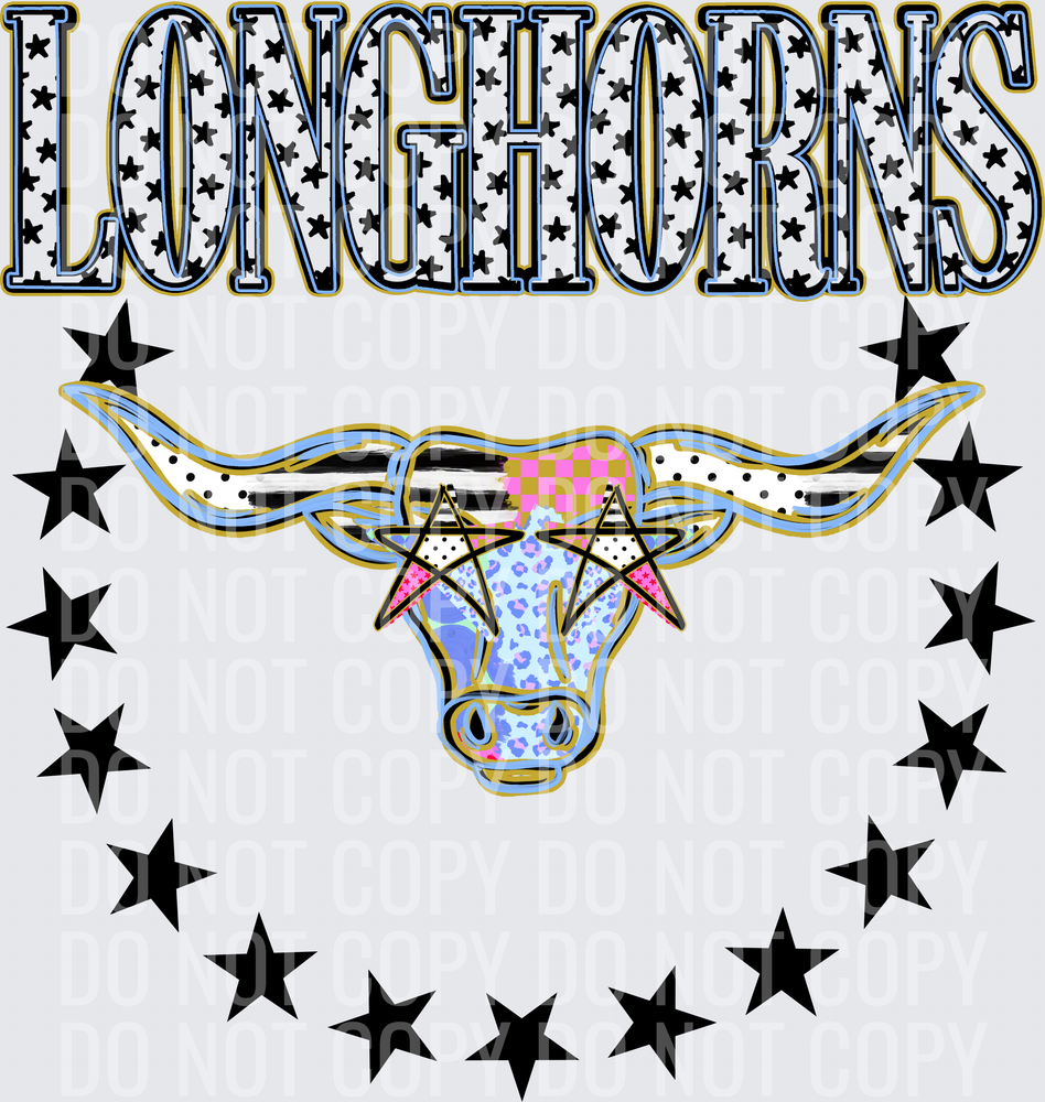 KayndiDesigns 09.26 Patchwork Varisty Stars Longhorns