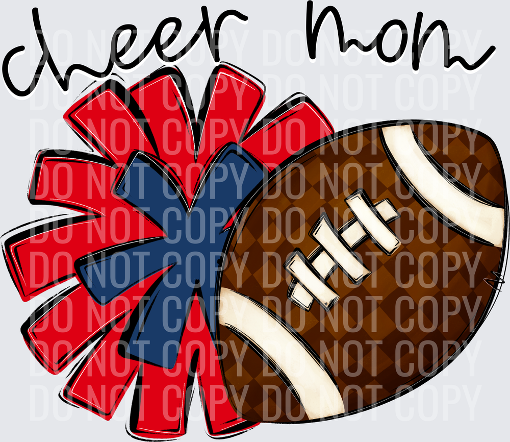 Cheer Mom - CC0926-0022 - Red-Navy