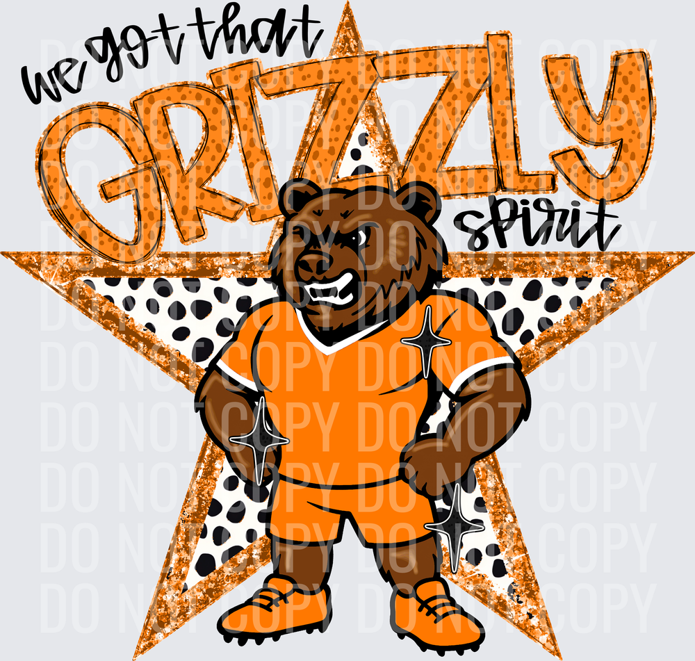 KayndiDesigns 09.26 We Got That Spirit Grizzly Orange