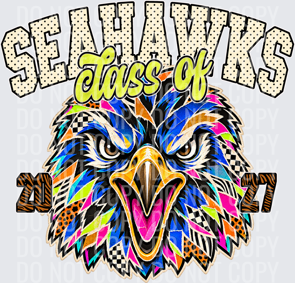 KayndiDesigns 10.26 Class of 2027 Bright Seahawks