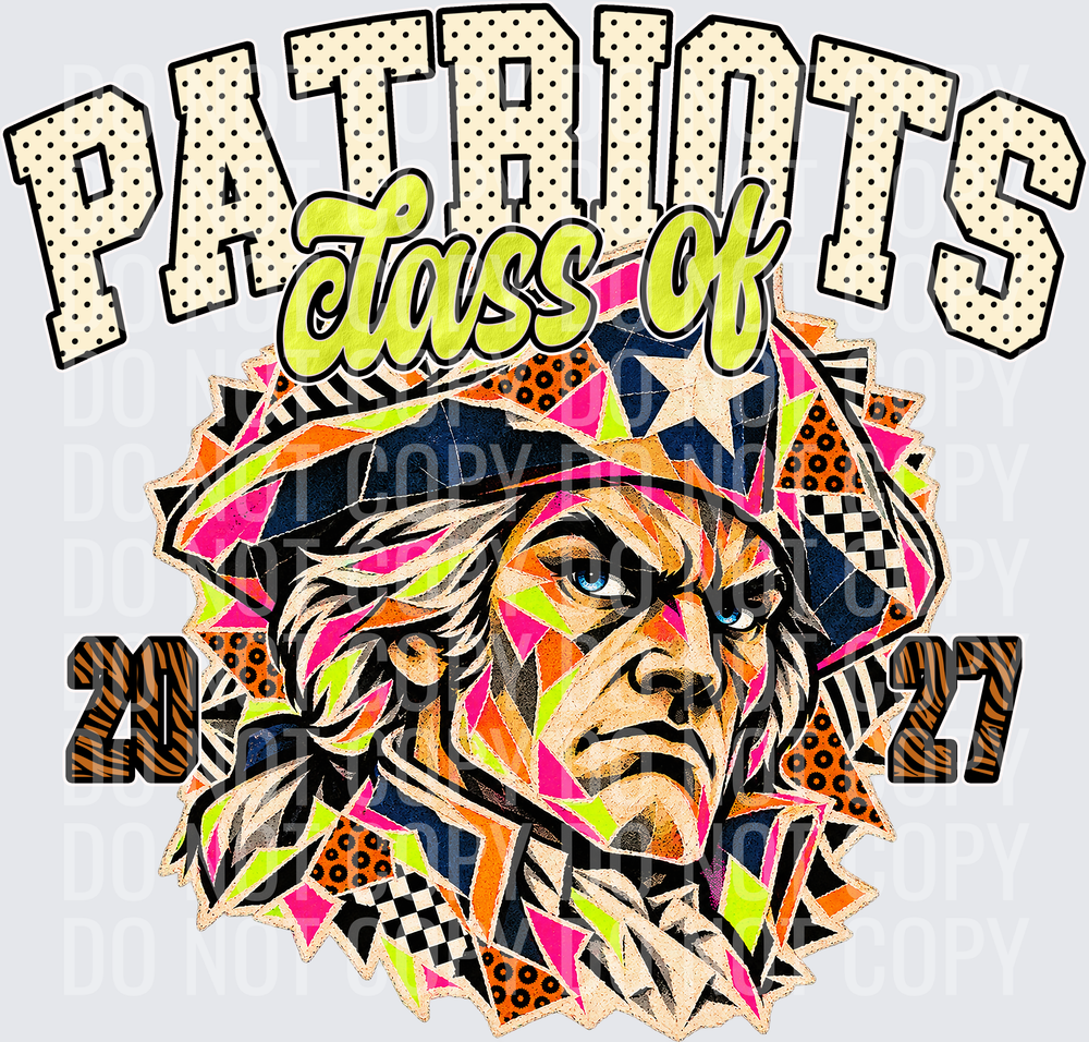 KayndiDesigns 10.26 Class of 2027 Bright Patriots