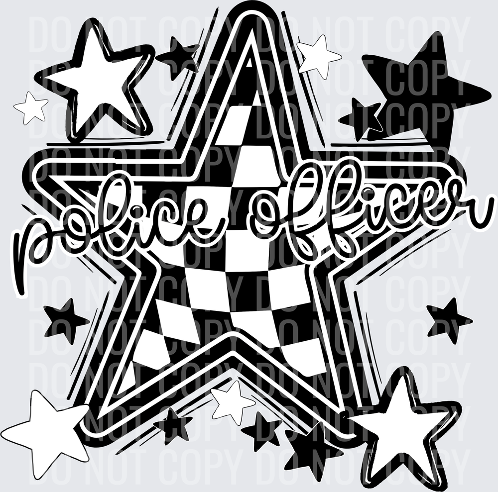 Police officer BW