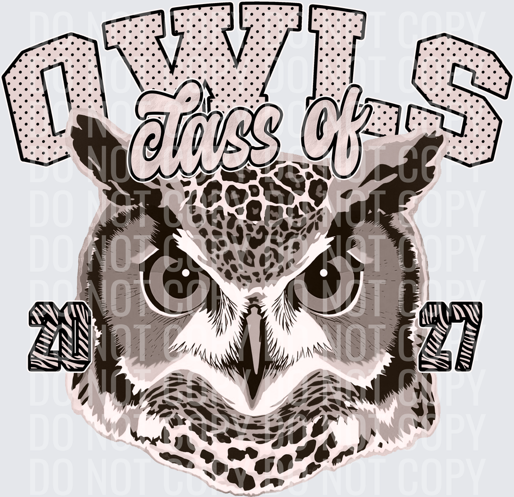 KayndiDesigns 10.26 Class of 2027 Neutral Owls