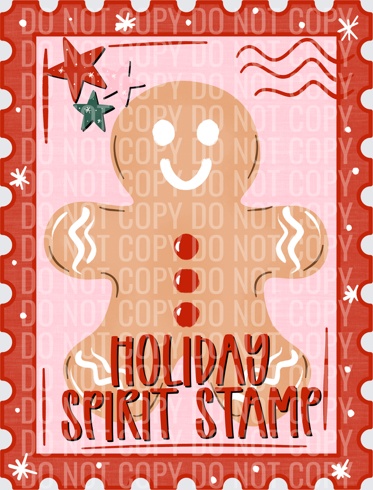 holiday spirit stamp