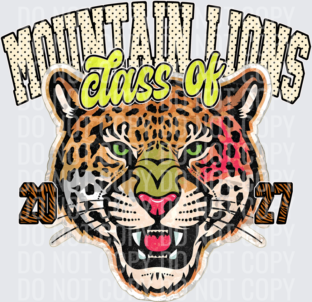 KayndiDesigns 10.26 Class of 2027 Bright Mountain Lions