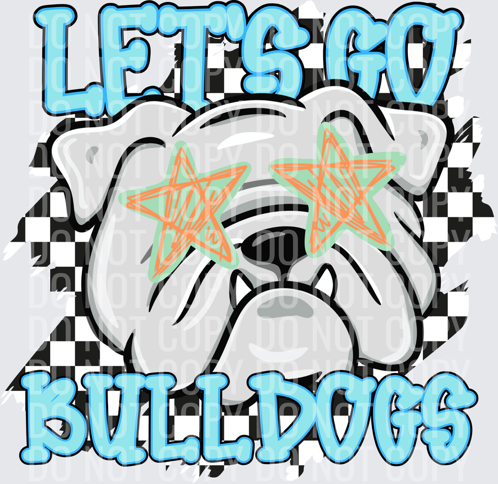 Let’s go Bulldogs checkered