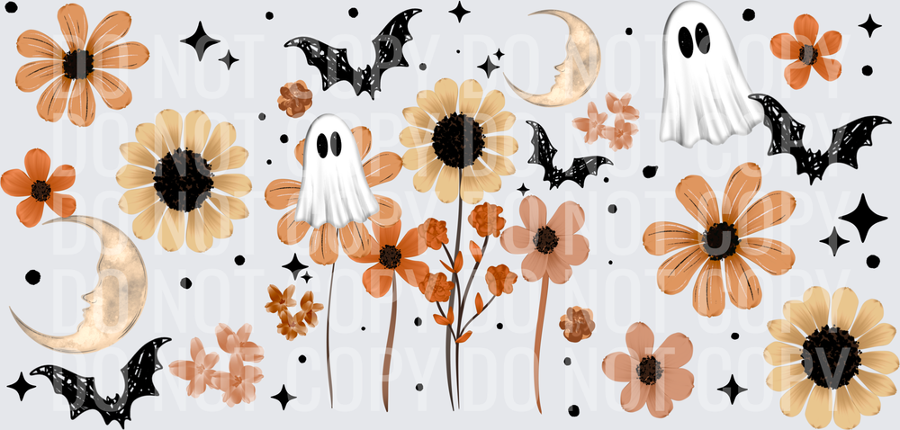 Ghostie Floral 16oz Wrap