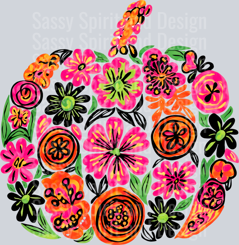 FloralHalloweenPumpkin
