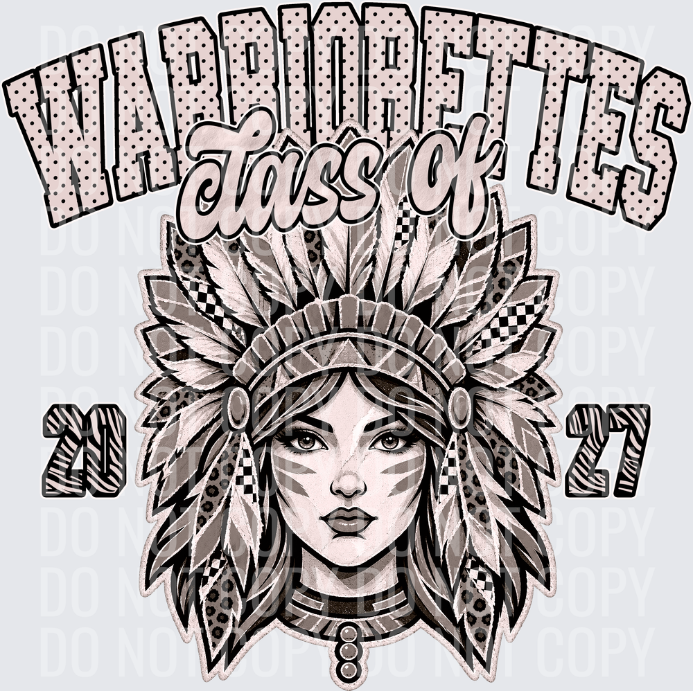 KayndiDesigns 10.26 Class of 2027 Neutral Warriorettes