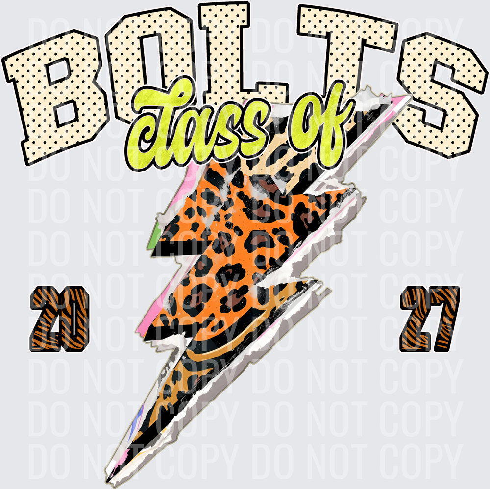 KayndiDesigns 10.26 Class of 2027 Bright Bolts