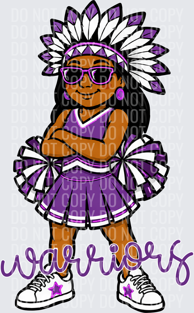 Warriors Cheer Purple White