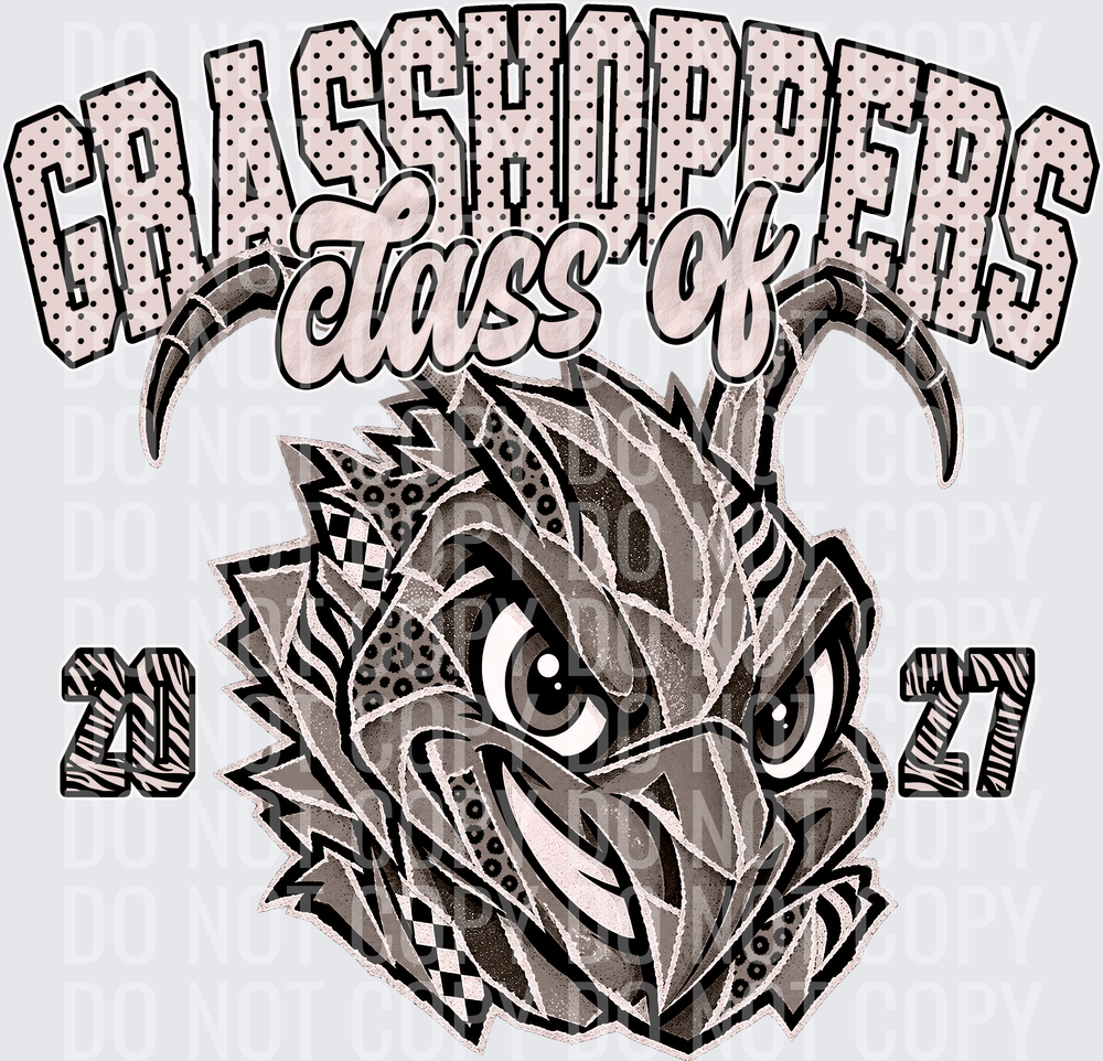 KayndiDesigns 10.26 Class of 2027 Neutral Grasshoppers