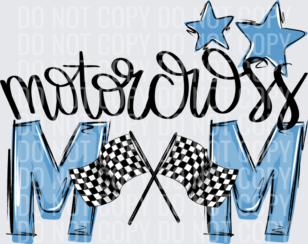 lt blue motorcross