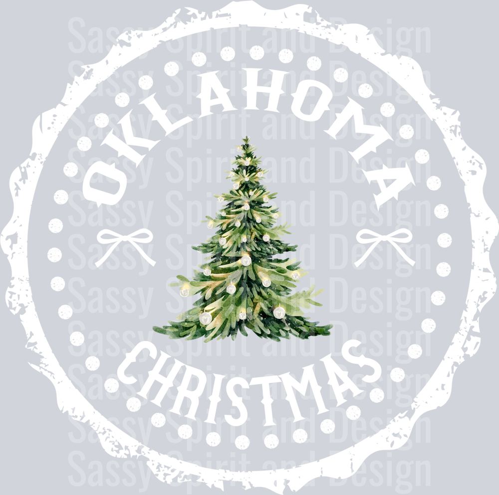 STATE CHRISTMAS STAMP OKLAHOMA