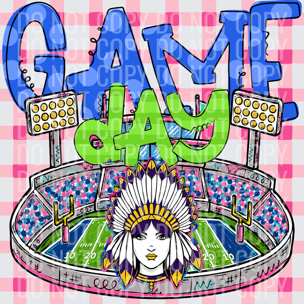 KayndiDesigns 08.26 Game Day Stadium Warriorettes