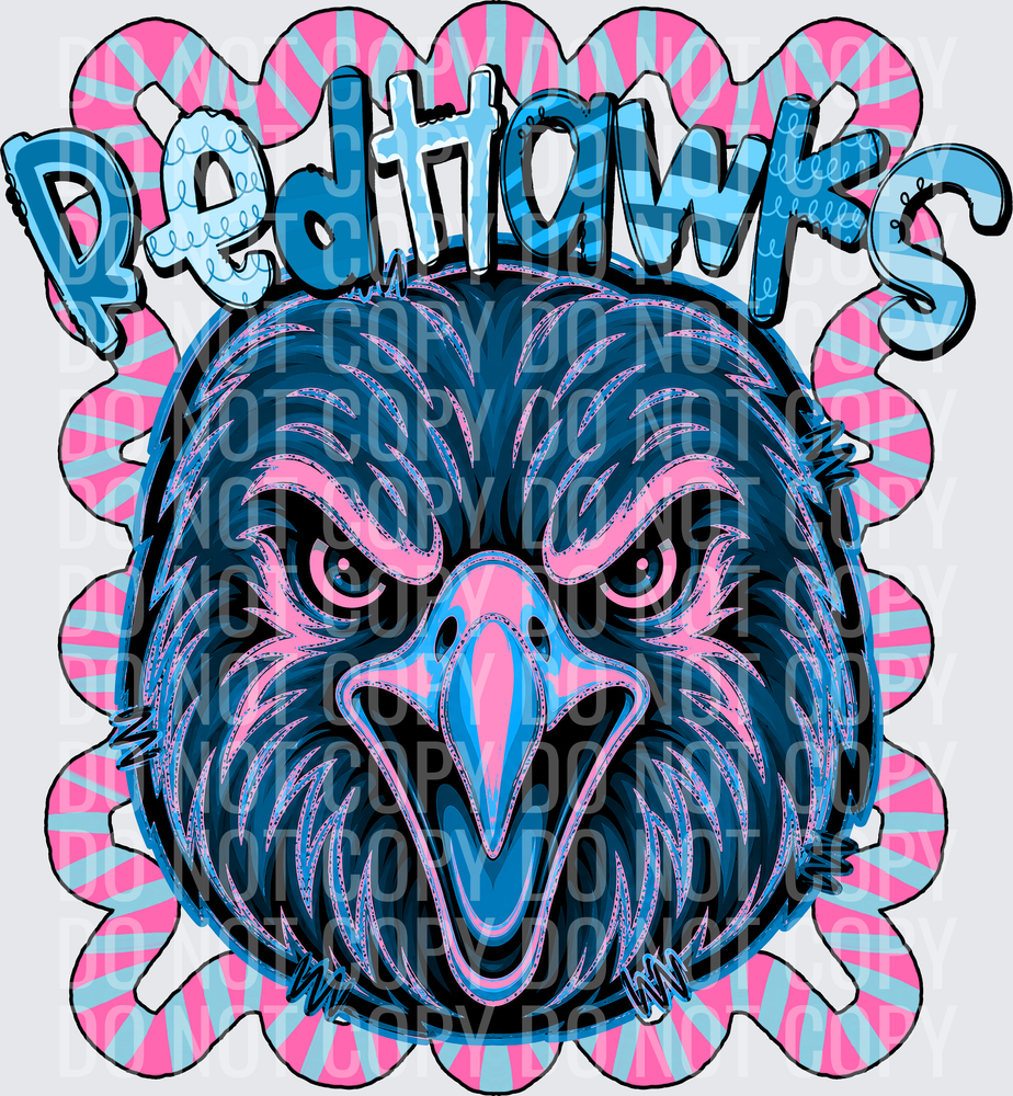 KayndiDesigns 08.26 Whimsy Red Hawks