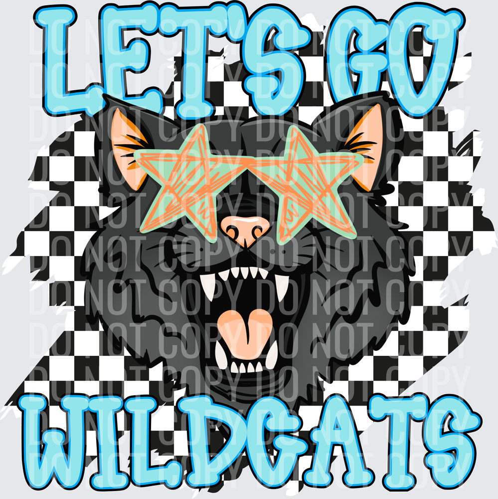 Let’s go wildcat checkered