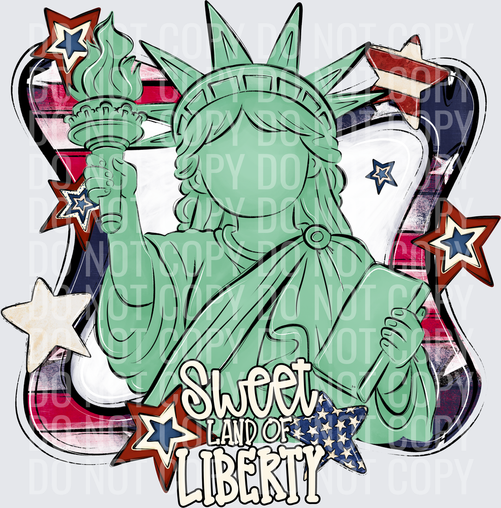 SWEET LAND OF LIBERTY WHITE