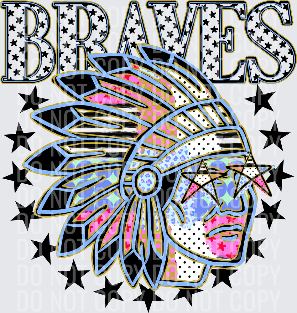 KayndiDesigns 09.26 Patchwork Varisty Stars Braves