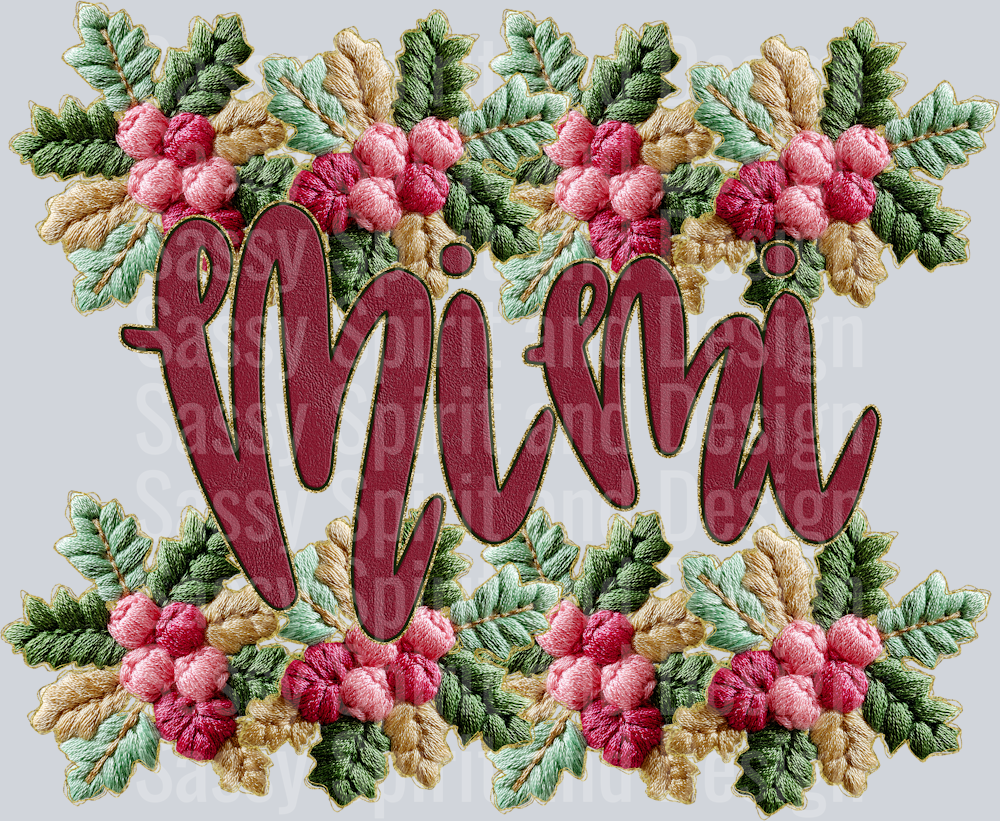FRENCH KNOT HOLLY BORDER MIMI