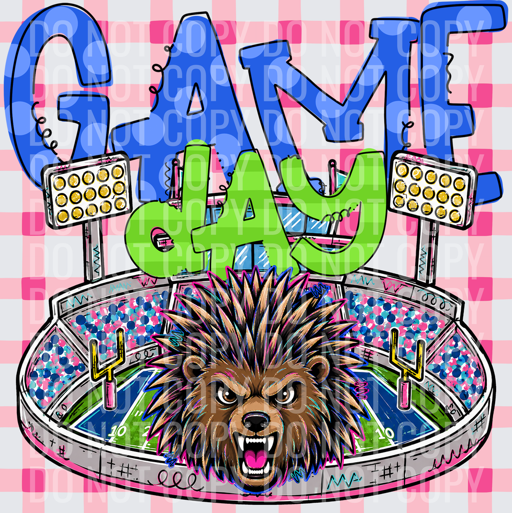 KayndiDesigns 08.26 Game Day Stadium Porcupines