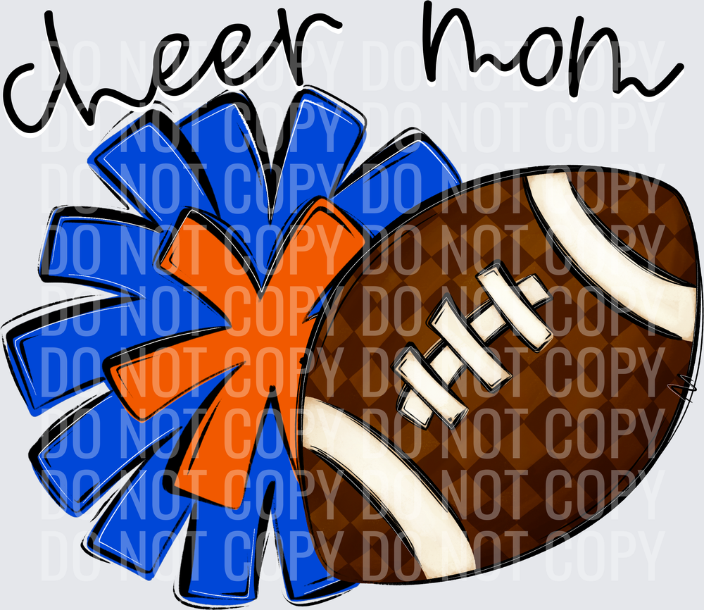 Cheer Mom - CC0926-0022 - Royal-Orange